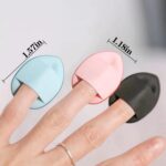 A collection of 40 mini triangle makeup puffs in various colors, ideal for precise foundation and powder application.