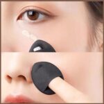 A collection of 40 mini triangle makeup puffs in various colors, ideal for precise foundation and powder application.